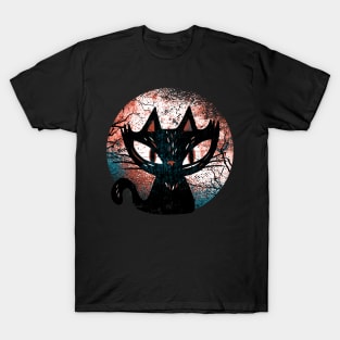 Cat Moon Funny Gift Idea T-Shirt